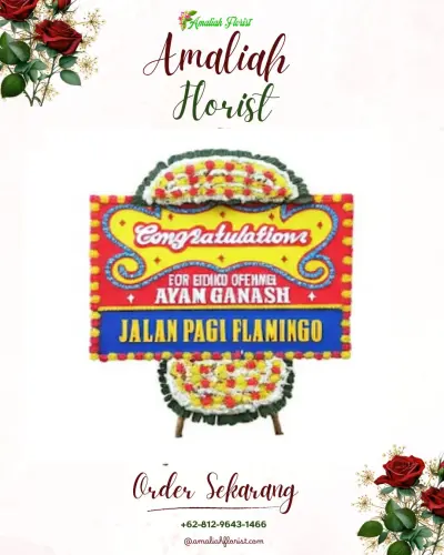 Bunga Papan Congratulation di Cikidang